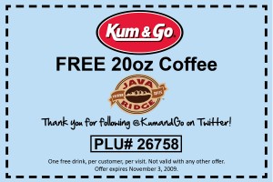 Kum & Go FREE Coffee