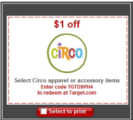 Circo Target Coupon