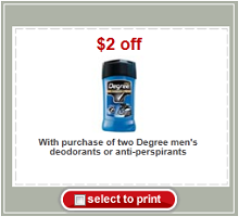 Degree Target Coupon