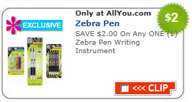 Zebra Pens Coupon