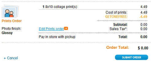 8x10 order