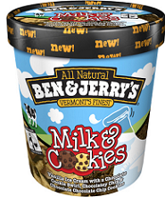 Pint of Ben and Jerrys Ice Cream