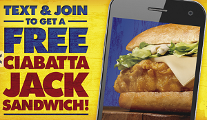 Ciabatta Jack Fish Sandwich at Long John Silvers
