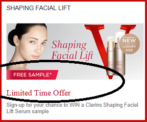 Clarins Sample
