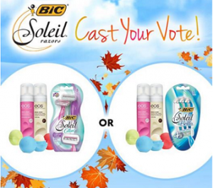 Bic Soleil Razor and Prizes Giveaway