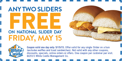 2 FREE Sliders at White Castle