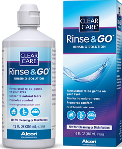 Clear Care Rinse Go Solution