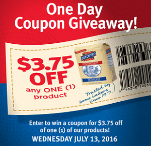 Dixie One Day Coupon Giveaway
